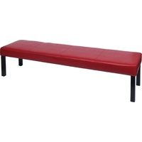 MCW Sitzbank M37S (180 cm rot glänzend, dunkle Beine