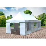 Faltpavillon Faltzelt Pavillon 3x9 Weiss Gartenzelt Klappzelt Wasserdicht