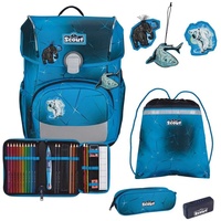 SCOUT Neo Safety Light Schulranzen-Set 4-tlg. Polar Blue