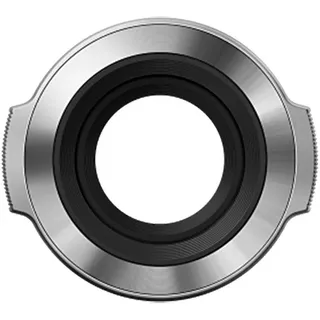 OM System Olympus LC-37C automatischer Objektivdeckel silber