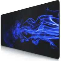 CSL Gaming Mauspad, XXL, Mousepad, 900 x 400 x 3 mm, Tischunterlage, abwaschbar, Blauer Rauch