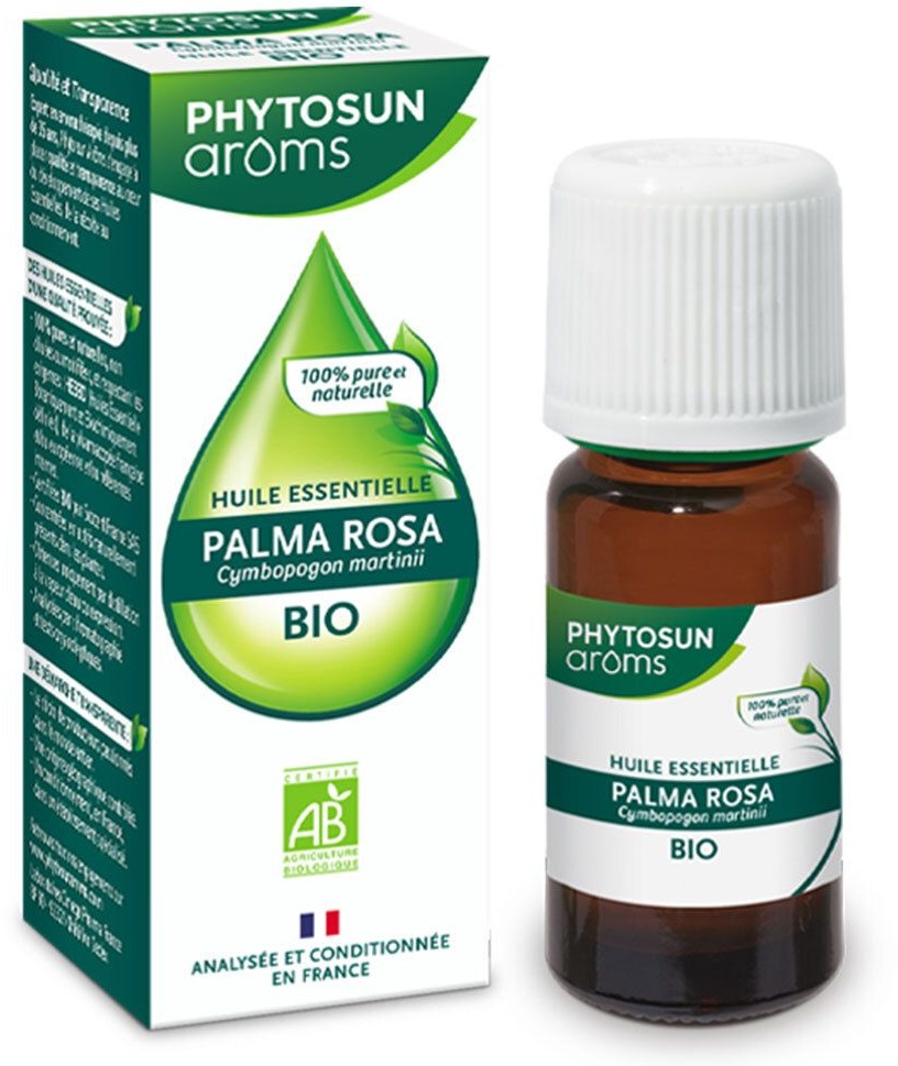 PHYTOSUN aroms HUILES ESSENTIELLES PALMA ROSA BIO 10 ml goutte(s) orale(s)