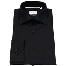 Eterna Langarmhemd Modern Fit Schwarz 45