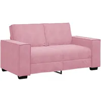 vidaXL 2-Sitzer-Sofa Rosa 120 cm Samt