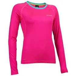 Salming Balance Long Sleeve Women Rosa Polyester Medium Damen
