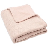 Jollein Decke Grain Knit Wild Rose 75 x 100 cm, Rosa