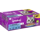 Whiskas Jumbopack Whiskas 1+ Adult Frischebeutel x 85 g - Fisch Auswahl in Gelee