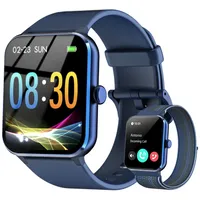 Smartwatch Herren Damen mit Telefonfunktion Fitness Tracker SpO2 Pulsuhr Schlafm