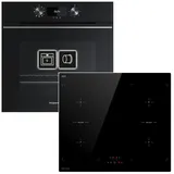 Küppersbusch HERDSET Küppersbusch Backofen ÖkoClean + Keenberk Induktionskochfeld Booster autark 60cm