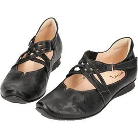 THINK! Damen CHILLI chromfrei gegerbte nachhaltige Halbschuhe, schwarz 37 EU