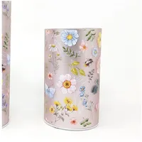 Formano Nachttischlampe Streublumen, mit Timerfunktion rosa