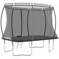 vidaXL Trampolin Set 183 x 274 cm inkl. Sicherheitsnetz schwarz