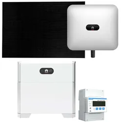 Huawei 6kWp PV Komplettanlage 0% MwSt §12 III UstG mit Glas Glas Modulen und 5kW...
