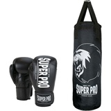 Super Pro Boxsack »Boxing Set Punch«, (Set, mit Boxhandschuhen), schwarz