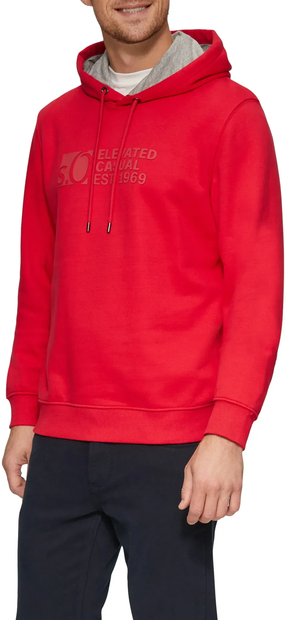 s.Oliver Kapuzensweatshirt, mit Front-Print s.Oliver red XXXL