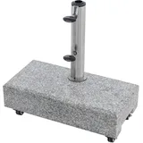 Doppler Balkon Granitsockel 25 mit 4 Rollen
