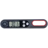 Sofort Ablesbares Fleischthermometer – Digitales Lebensmittelthermometer – Beleuchtetes Lcd-display – Klappbarer Fühler – Automatische Einschaltung – Schwarz