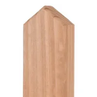 Douglasie Zaunlatten Luzern 3 x 5 x 150 cm – Zaunlatte aus Douglasie, naturbelassen – spitze Zaunbretter – Holzlatte für Zäune