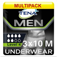 Tena Men Premium Fit Schutzunterwäsche Level 4 - S/M (3 x 10 Stück)
