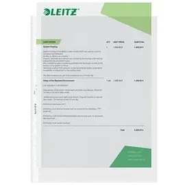 Leitz Prospekthüllen 4797 DIN A4 transparent genarbt 0,085 mm, 100 St.
