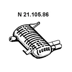 EBERSPÄCHER Endschalldämpfer  für BMW 18307647128 21.105.86