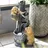 esotec Solarbrunnen Hundewelpen