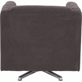 Home Affaire Sessel Bob Polyester 72 x 71 x 75 cm Braun drehbar mit Sternfuß