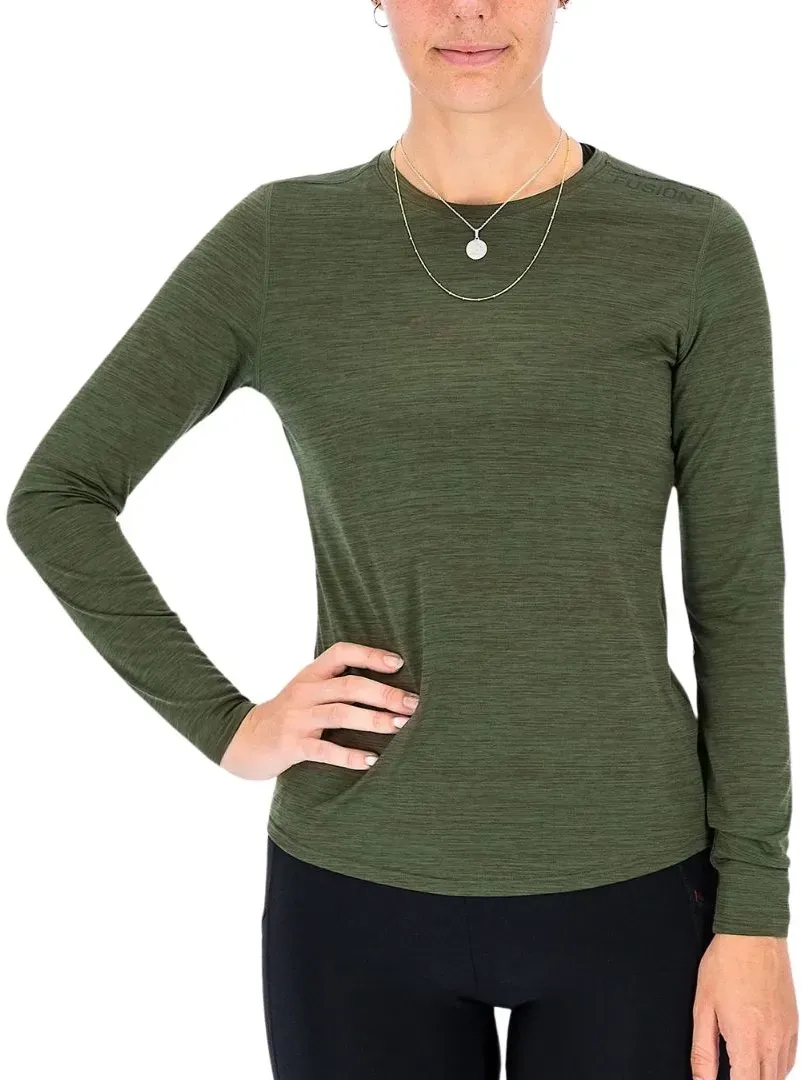 Fusion Damen C3 LS Shirt grün