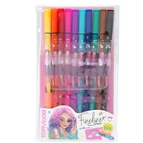 DEPESCHE 11500 TOPModel - Fineliner-Set mit 10 Stiften und 2 Schablonen, Feinmaler in 10 verschiedenen Farben, ideal zum Schreiben, Zeichnen und für Handlettering