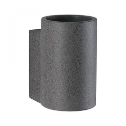 PAULMANN 94500, Wandbeleuchtung für den Außenbereich, Schwarz, Beton, Edelstahl,