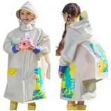 Regenmäntel Kinder Regenponcho Regenjacken Mädchen Outdoor Transparente Regenbekleidung Mit Tragbarer Tasche Kinder Kapuzen Kleinkind