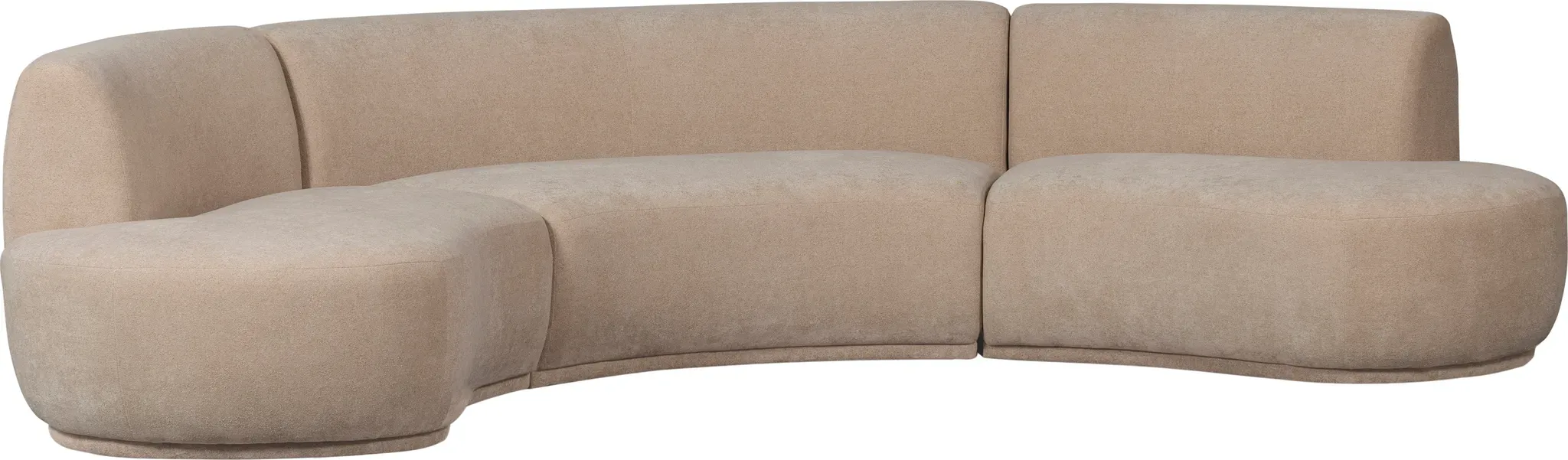 WOOOD Big-Sofa »Batavier Halbrundes Sofa«, Halbrundes Sofa WOOOD natur