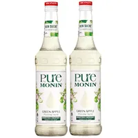 Monin Sirup Pure Green Apple 700ml - Cocktails Milchshakes (2er Pack)