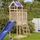 vidaXL Spielturm Braun 52,5 x 110,5 x 215 cm Kiefer