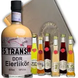 Präsent DDR Eierlikör + 6 Kleine Liköre (4cl) im Geschenkkarton Schnapsgeschenk