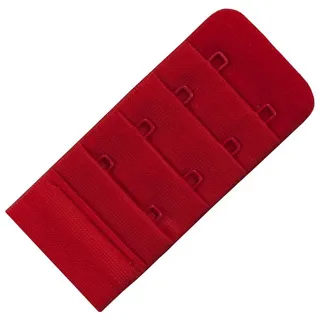 Miss Perfect BH-Verlängerung W2G50500-73, mit 1, 2, 3 oder 4 Haken und softer Plüschrückseite rot 2 Haken 3,8 cm Breite