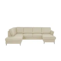 meinSofa Wohnlandschaft  Veit , creme , Maße (cm): B: 305 H: 90 T: 200.0