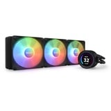 NZXT Kraken Elite 360 RGB - RL-KR36E-B1-360mm AIO CPU Wasserkühlung - 2,36" LCD Display 640x640-3x120mm Core Fans - EIN Breakoutkabel zur einfachen Installation - anpassbar durch NZXT CAM, Schwarz