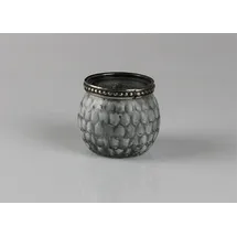 AM Design Teelichthalter 6er Set Glas Grau