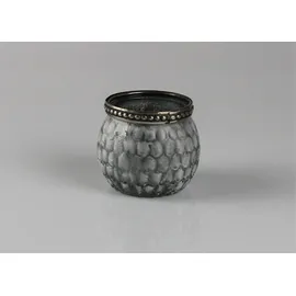 AM Design Teelichthalter 6er Set Glas Grau