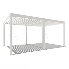 pergoline Pavillon Superior 3,6 x 5,3 m Weiß