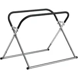 Wiltec Klappbarer Windschutzscheibenständer, höhenverstellbar 80-100 cm, belastbar bis 75 kg, Reparaturständer, Scheibenbock, Lackierständer