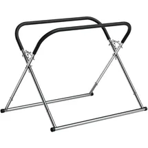 Wiltec Klappbarer Windschutzscheibenständer, höhenverstellbar 80-100 cm, belastbar bis 75 kg, Reparaturständer, Scheibenbock, Lackierständer