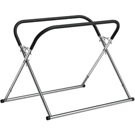 Wiltec Klappbarer Windschutzscheibenständer, höhenverstellbar 80-100 cm, belastbar bis 75 kg, Reparaturständer, Scheibenbock, Lackierständer