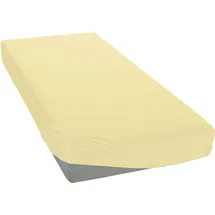 MY HOME Spannbettlaken Blackberry Single-Jersey 200 x 200 cm gelb