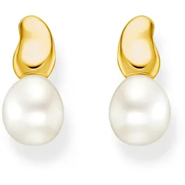 Thomas Sabo Ohrstecker Natural Beauty vergoldet Silber mit Süßwasserzuchtperle