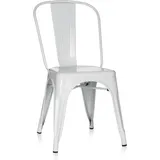 HJH Office Bistrostuhl Vantaggio Comfort Metall weiß