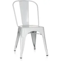 HJH Office Bistrostuhl Vantaggio Comfort Metall weiß