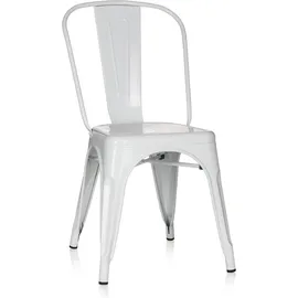 HJH Office Bistrostuhl Vantaggio Comfort Metall weiß