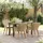 vidaXL Garten Essgruppe 5-tlg. Beige